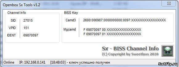Openbox Sx Biss Tools v 1.2